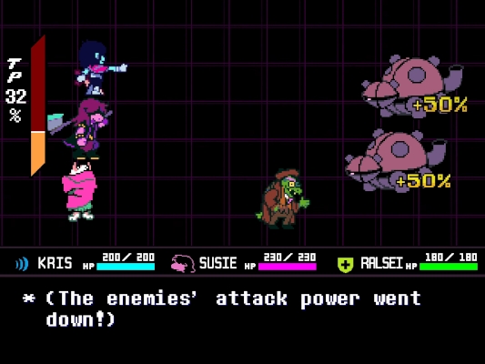 Screenshot of DELTARUNE from a HEYimHeroic video