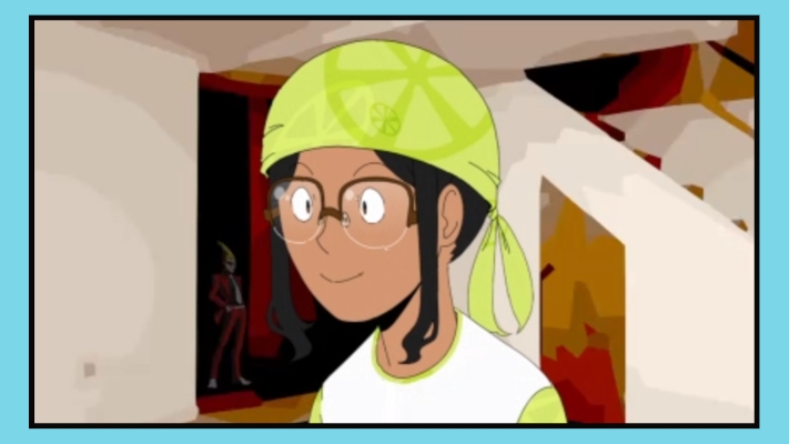 Screenshot of Arra from a HEYimHeroic video
